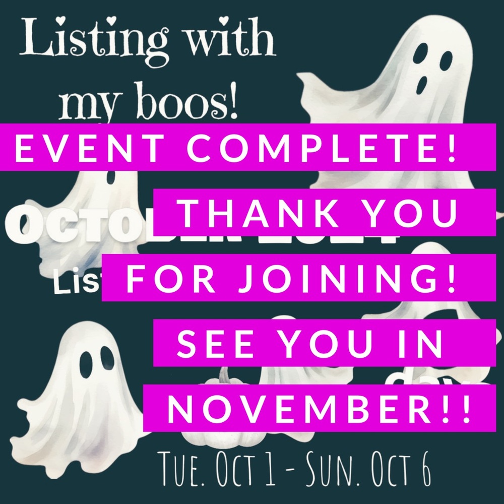 October 2024 Listing Challenge 👻 🕷️ 🥀